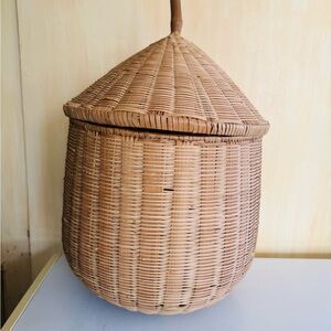 Maybe Tutsi? Handcrafted Woven Lidded Basket